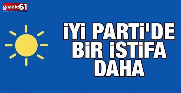 İYİ Parti'de bir istifa daha!