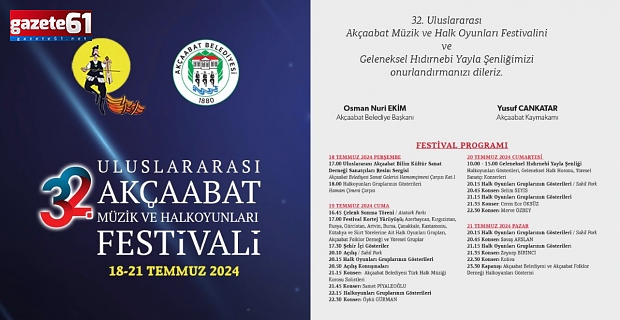 Akçaabat'ta Festival Var