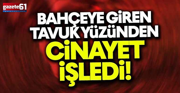 "Bahçeme tavuk girdi" cinayeti