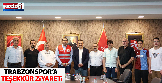 Kızılay'dan Trabzonspor'a teşekkür ziyareti
