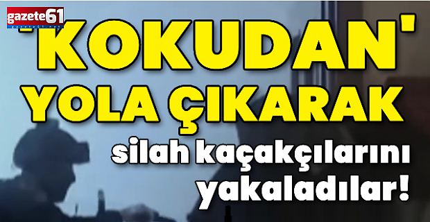  Kokudan yola çıkarak silah kaçakçılarını yakaladılar