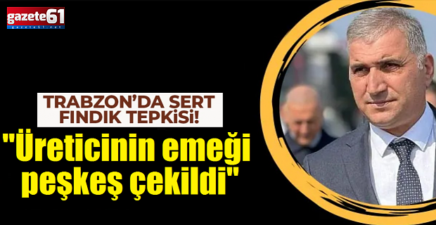 Üreticinin emeği peşkeş çekildi!