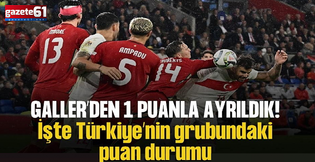 İşte Türkiye'nin grubunda güncel puan durumu!