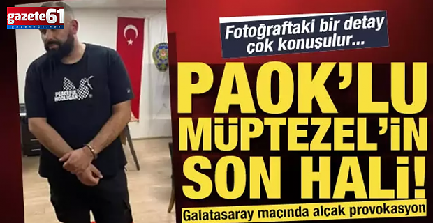 PAOK taraftarı PKK paçavrasıyla yakalandı!