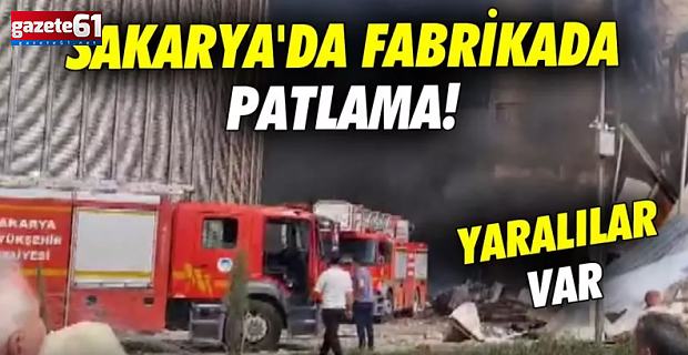 Sakarya'da fabrikada patlama! 20 yaralı var