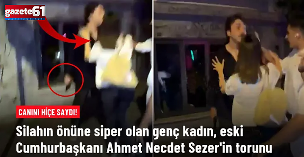 Ahmet Necdet Sezer’in torunu silahın önüne geçti!