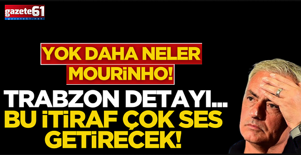 Yok daha neler Mourinho!