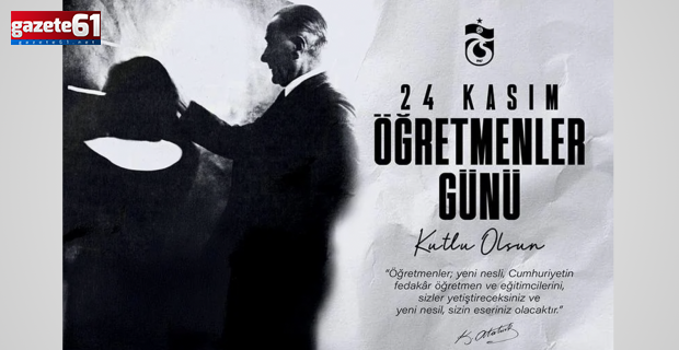 Öğretmenler gününüz kutlu olsun