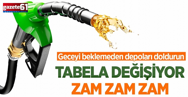 Akaryakıtta tabela değişiyor! Motorine zam!