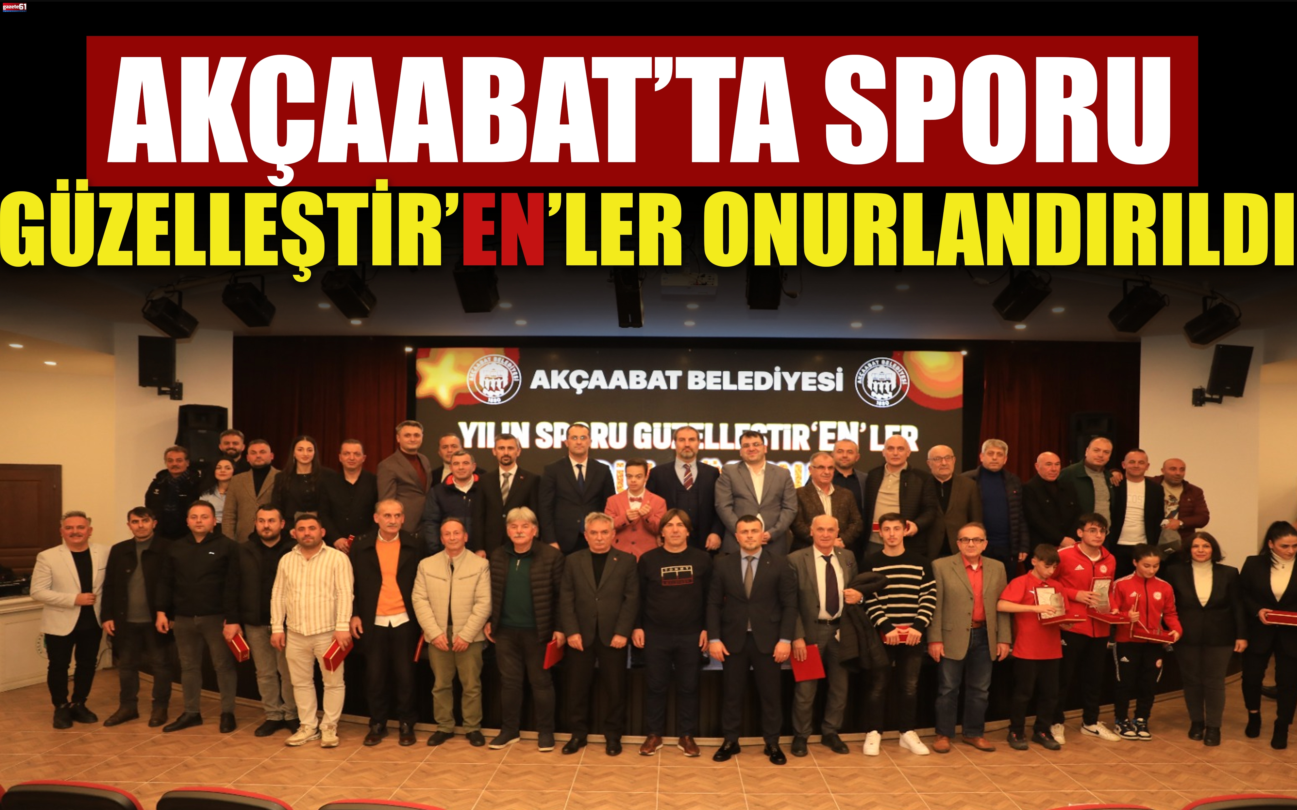 AKÇAABAT’TA SPORU GÜZELLEŞTİR’EN’LER ONURLANDIRILDI