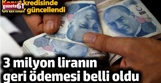 Konut kredisinde oranları güncelledi