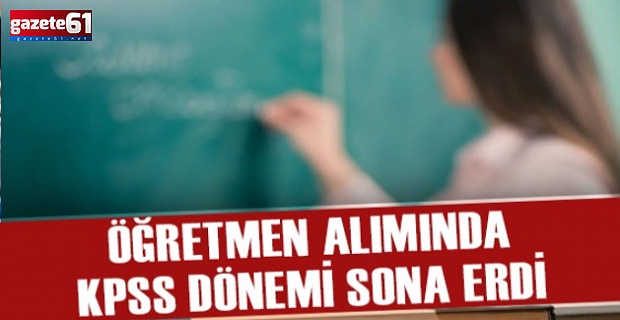 Öğretmen alımında flaş gelişme! O zorunluluk sona erdi