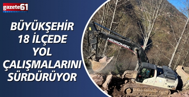 BÜYÜKŞEHİR 18 İLÇEDE YOL ÇALIŞMALARINI SÜRDÜRÜYOR