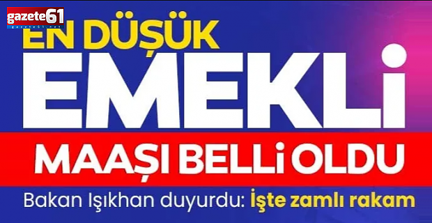  En düşük emekli maaşı belli oldu!