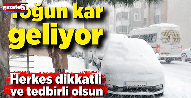 Meteoroloji Trabzon’u uyardı! Kar mı geliyor?