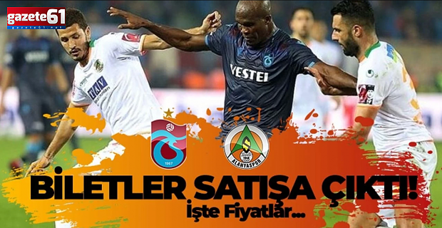 Trabzonspor'da Alanyaspor maçı biletleri satışa çıktı!