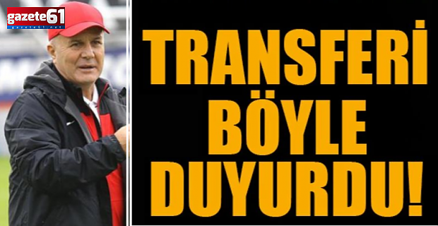 Trabzonspor'un yeni transferini duyurdu!