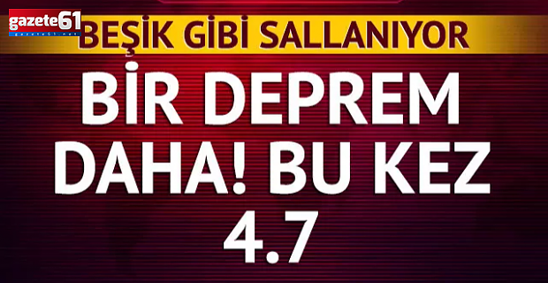 Deprem Bu Sefer Denizden Geldi!