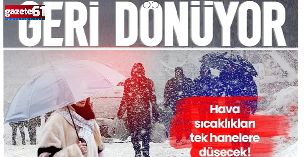 Kar yağışı çok kuvvetli geri dönüyor!