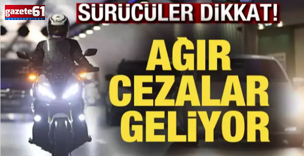 Motosikletliler dikkat! Kural ihlallerine ceza artıyor