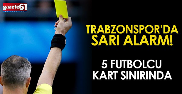 Trabzonspor’da kart alarmı!