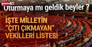 TBMM'nin ''çıtı çıkmayan'' vekilleri belli oldu: 48 vekil sadece oturmuş