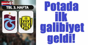 Potada ilk galibiyet geldi!