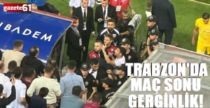 Trabzon'da maç sonu büyük gerginlik!