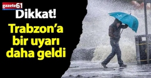 Trabzon’a Meteorolojiden uyarı!