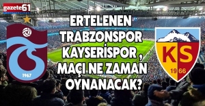 Trabzonspor Kayserispor Maç Detayları!