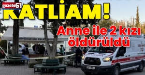 Anne ile 2 kızı mezarlıkta öldürüldü