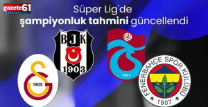 Süper Lig'de şampiyon olacak takımı açıkladılar!