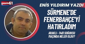 SÜRMENE#039;DE FENERBAHÇE#039;Yİ...