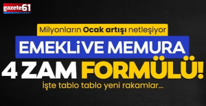 Memur ve emekli maaşı için 4 zam formülü! 