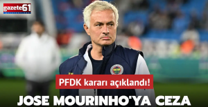 PFDK'den Jose Mourinho'ya ceza!