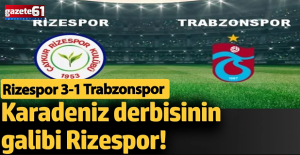 Trabzon Rize'de Kaybetti