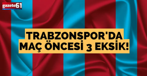 Trabzonspor 3 eksikle çalıştı