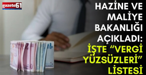 'Vergi yüzsüzleri' belli oldu!