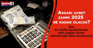 Asgari ücret zammı 2025 ne kadar...