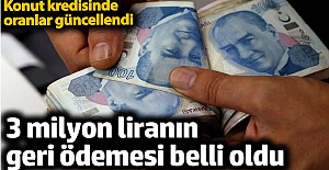 Konut kredisinde oranları güncelledi