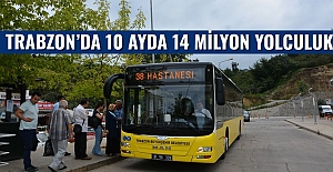 TRABZON’DA 10 AYDA 14 MİLYON YOLCULUK