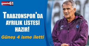 Trabzonspor'da ayrılık listesi hazır! Güneş 4 isme iletti