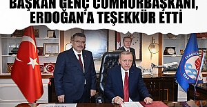 BAŞKAN GENÇ'TEN TEŞEKKÜR