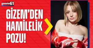 Gizem Karaca’dan hamilelik pozu geldi!