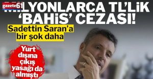 Sadettin Saran'a şok! S Sport'a 'bahis' cezası