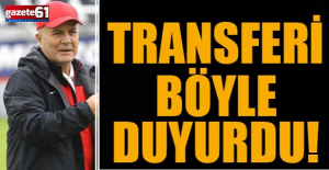 Trabzonspor'un yeni transferini duyurdu!