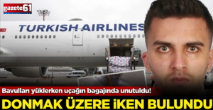 Bavulları yüklerken uçağın bagajında unutuldu!