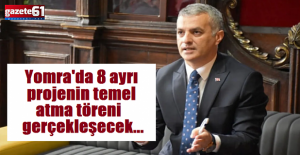 Yomra'da 8 ayrı projenin temel atma töreni gerçekleşecek...