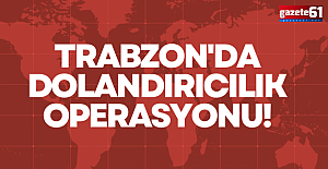 Trabzon dahil 9 ilde dolandırıcılık operasyonu