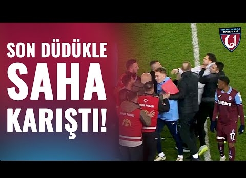 Trabzon'da maç sonu gerginlik. Biz bu Alanya'yı tanıyoruz!